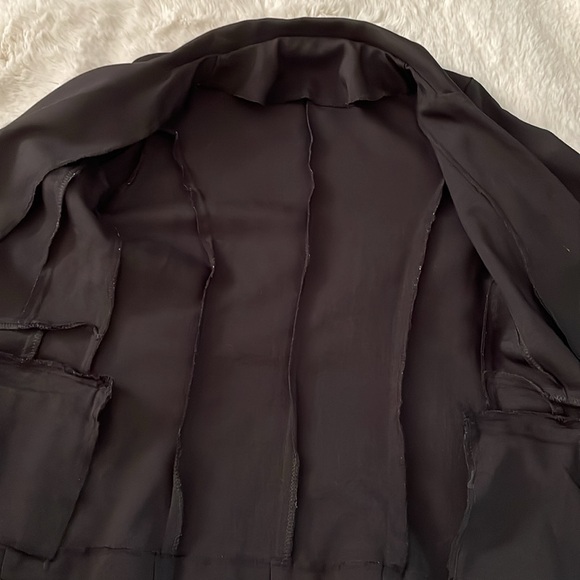 Black 3/4 sleeve button blazer - Picture 10 of 11